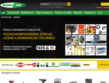 Tablet Screenshot of agro-az.sk